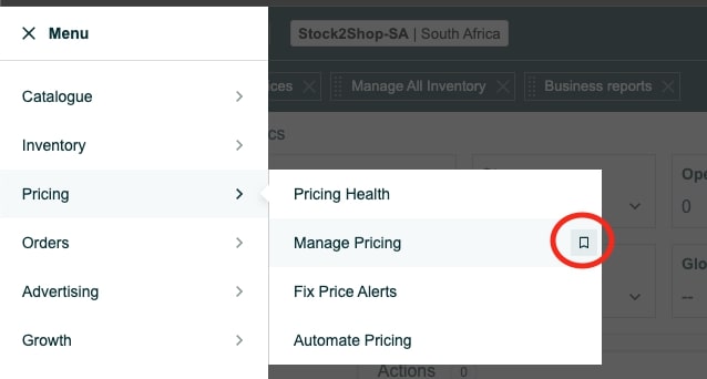 Amazon Favourites Bar